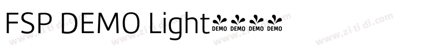 FSP DEMO Light字体转换 FSP DEMO Light字体转换